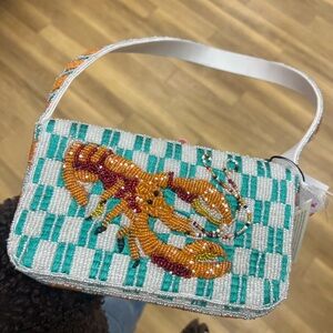 Lobster / Shrimp Colorful Beaded Bag / Clutch